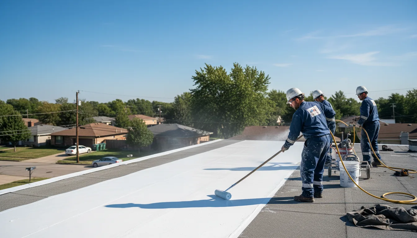 Commercial roof coating in Tres Piedras, NM near me